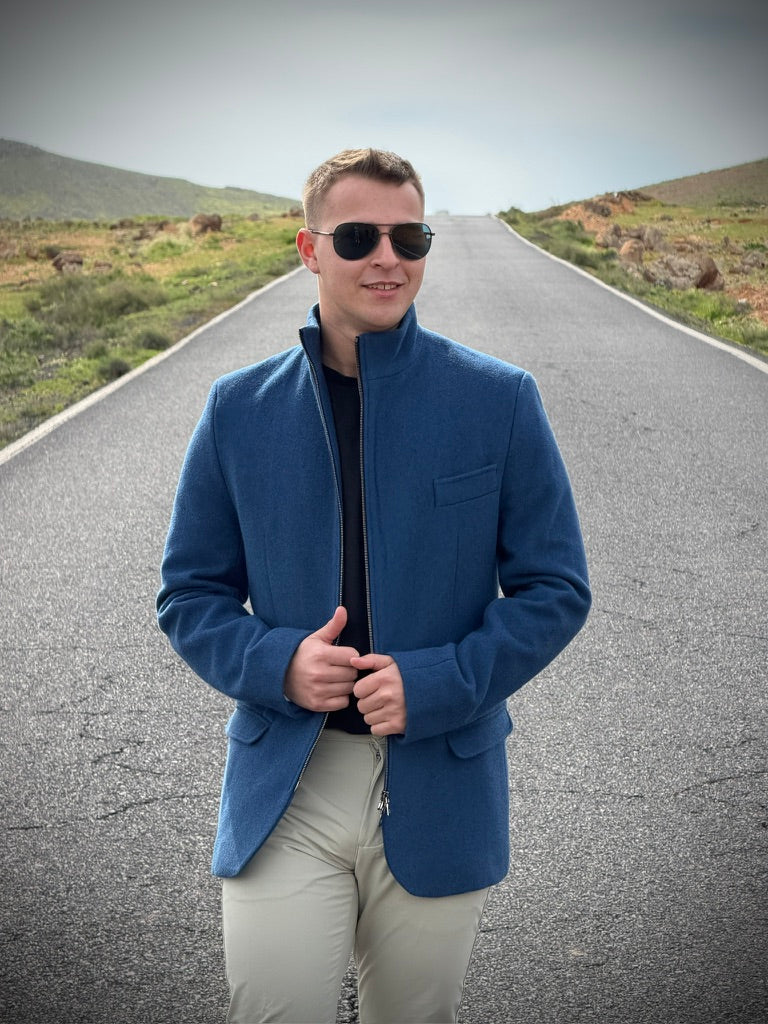 The LIMITED Cashmere Mongolmerino Sacket | BLUE RIVIERA