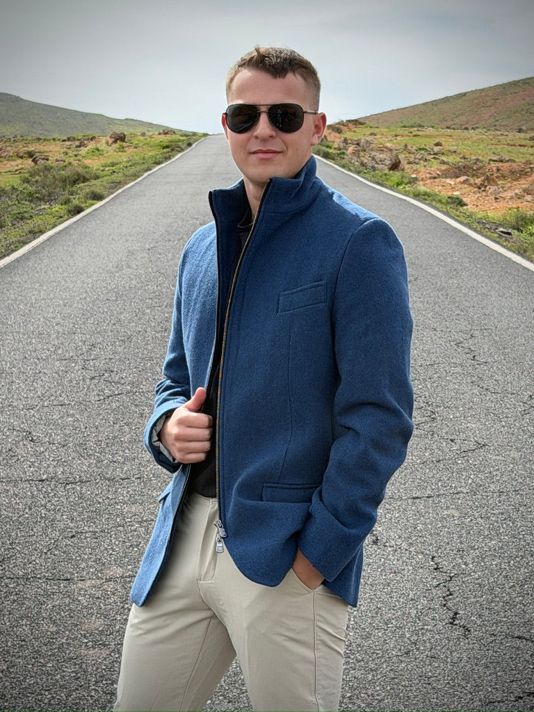 The LIMITED Cashmere Mongolmerino Sacket | BLUE RIVIERA