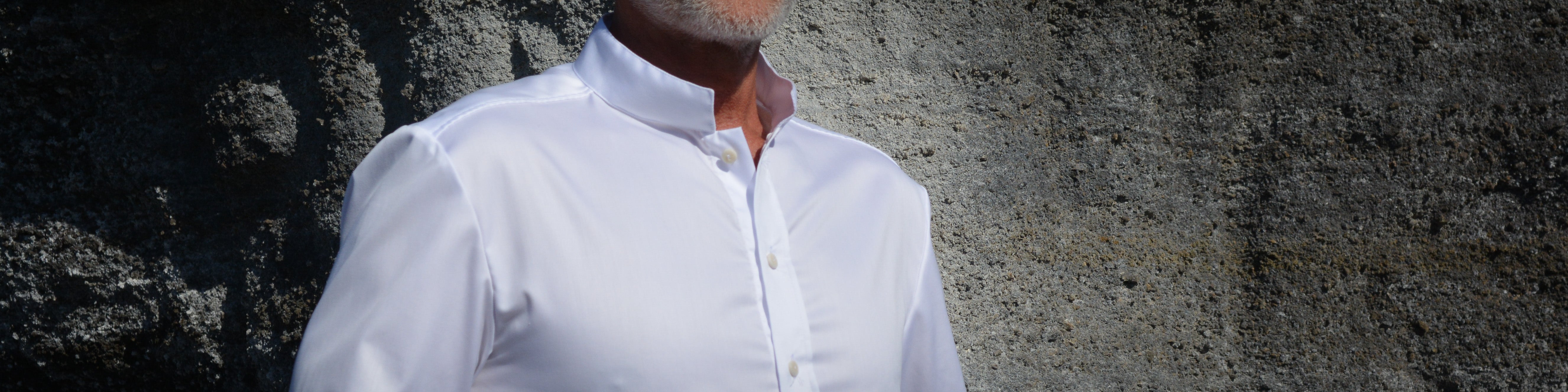 The Shirt - Stand Up Collar - WHITE