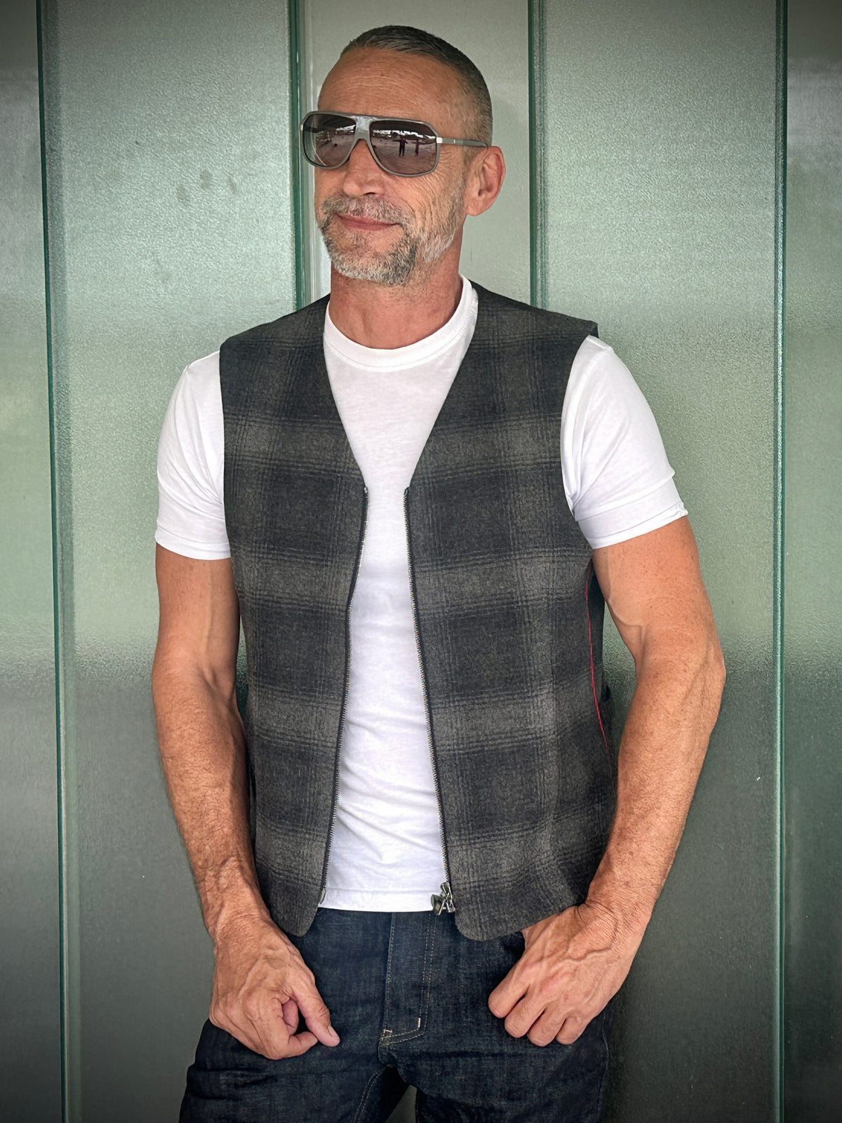 The Architect Vest | DARK CHECK