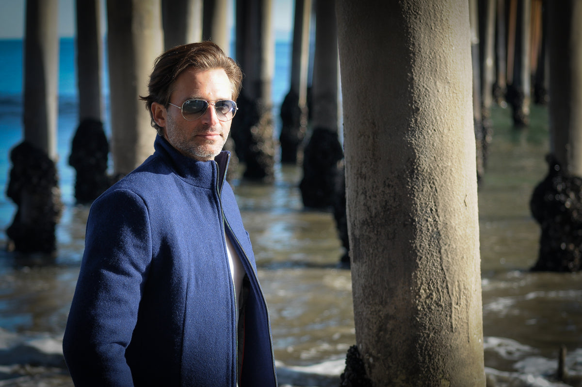 The BERLIN BLUE Wool Sacket |  LIMITED EDITION