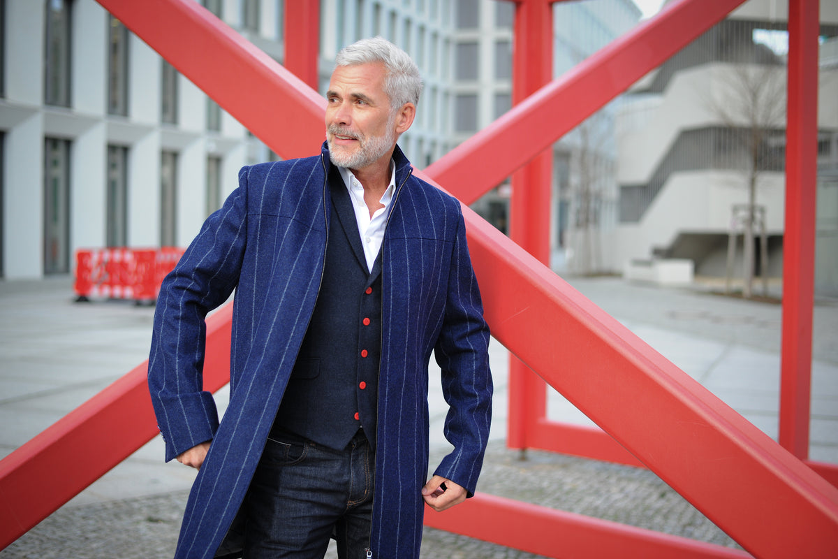 The Motocoat | BLUE STRIPE