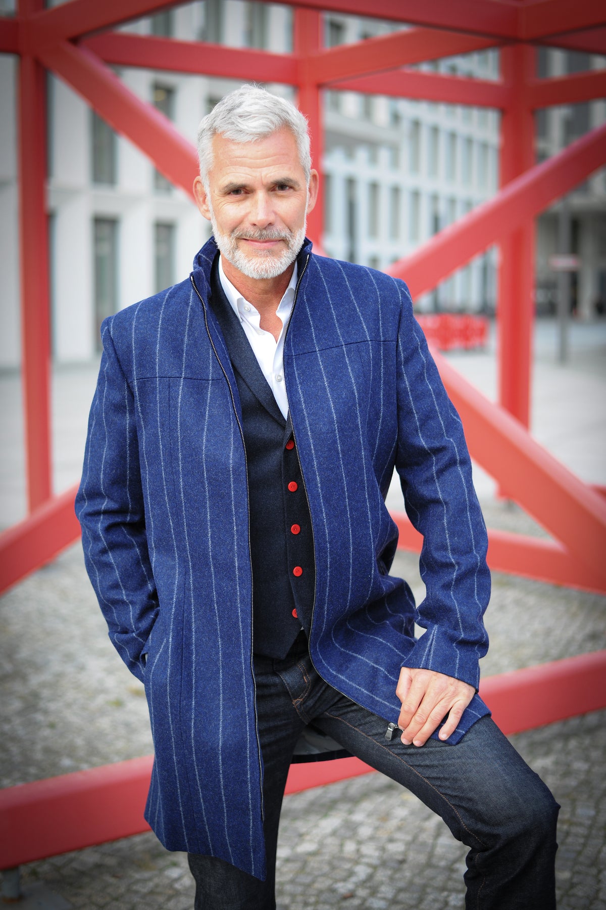 The Motocoat | BLUE STRIPE